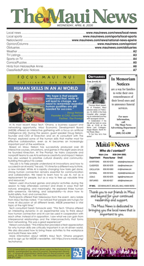 Cover of The Maui News