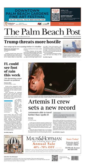 Cover of The Palm Beach Post