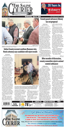 Cover of The Saline Courier