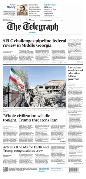 Cover of The Telegraph (Macon)