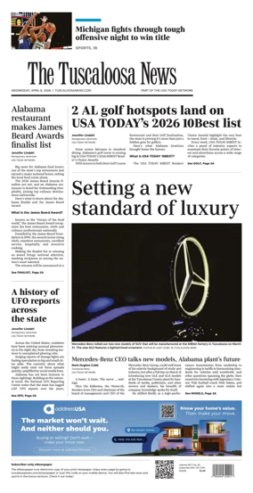 Cover of The Tuscaloosa News