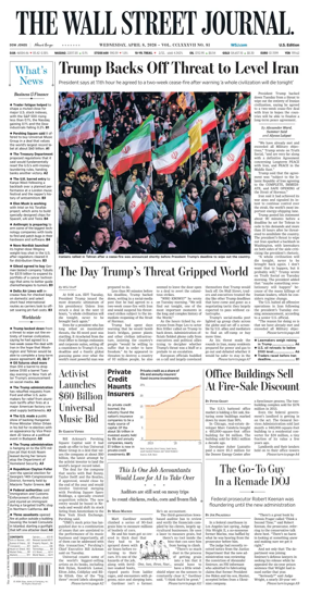Cover of The Wall Street Journal