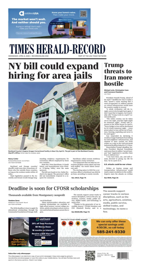 Cover of Times Herald-Record