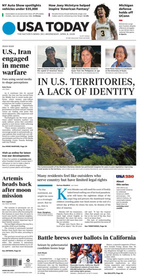 Cover of USA TODAY US Edition