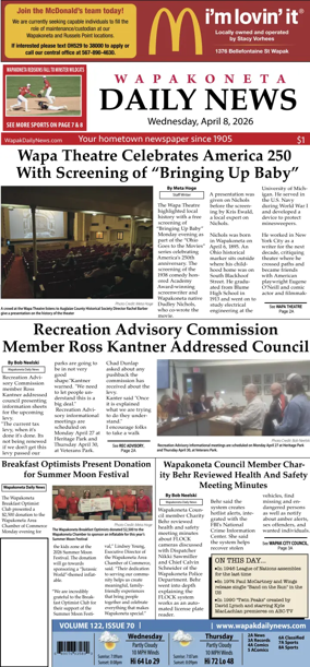 Cover of Wapakoneta Daily News
