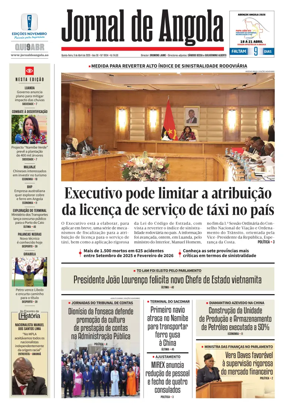 Cover of Jornal de Angola
