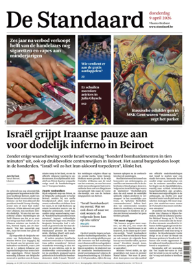 Cover of De Standaard