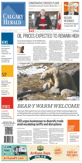Cover of Calgary Herald