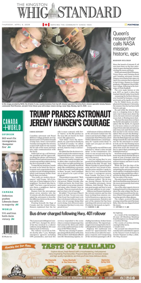 Cover of Kingston Whig-Standard