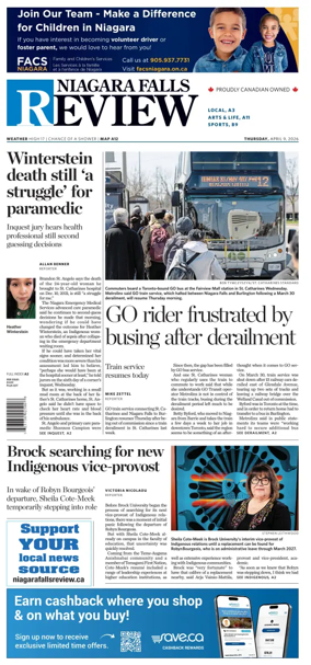 Cover of The Niagara Falls Review