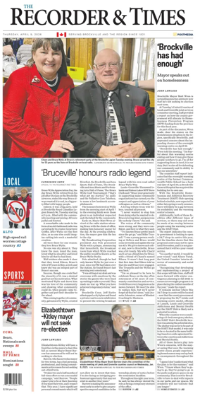 Cover of The Recorder & Times (Brockville)