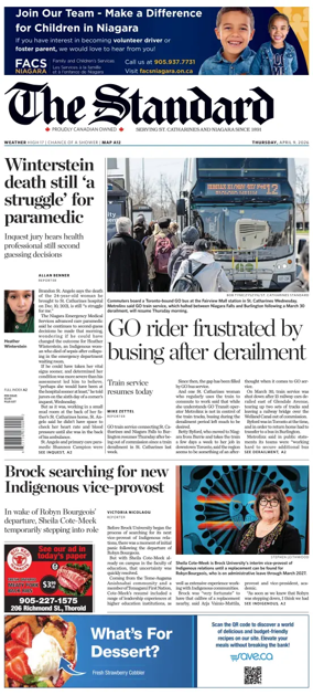 Cover of The Standard (St. Catharines)