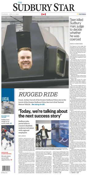 Cover of The Sudbury Star