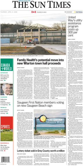 Cover of The Sun Times (Owen Sound)