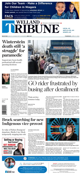 Cover of The Welland Tribune