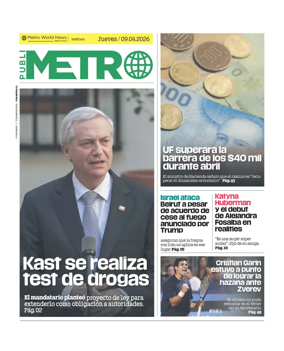 Cover of Publimetro Chile