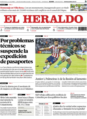 Cover of El Heraldo (Colombia)