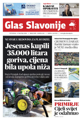 Cover of Glas Slavonije