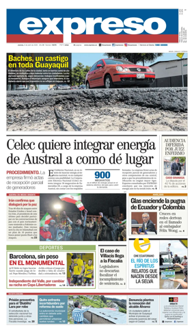 Cover of Diario Expreso