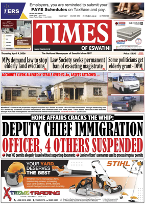 Cover of Times of Eswatini