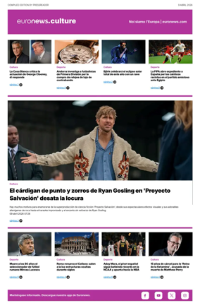 Cover of Euronews Culture and Sport (Spanish) Compiled Edition