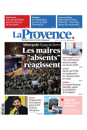 Cover of La Provence Martigues-Istres-Vitrolles-Marignane