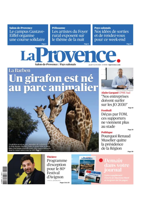 Cover of La Provence Salon-de-Provence / Pays salonais