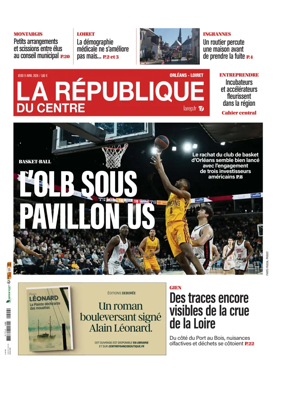 Cover of La Republique du Centre (Orleans - Loiret))