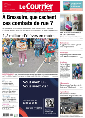 Cover of Le Courrier de l’Ouest (Deux-Sevres)