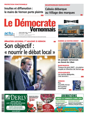 Cover of Le Democrate Vernonnais