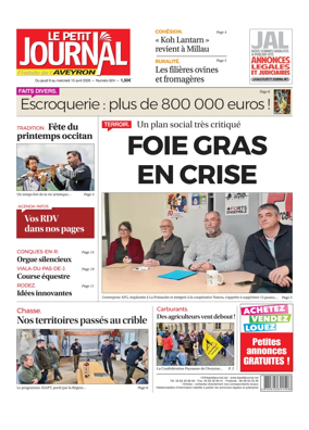 Cover of Le Petit Journal - L'hebdo local de l'Aveyron