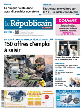 Cover of Le Republicain (Sud-Gironde)