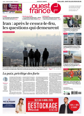 Cover of Ouest France (Challans / Saint-Gilles-Croix-de-Vie)