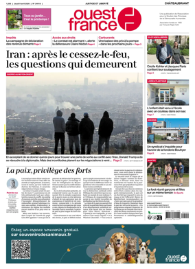 Cover of Ouest France (Chateaubriant)