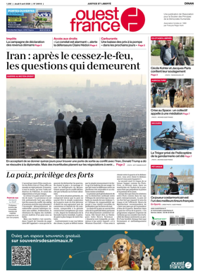 Cover of Ouest France (Dinan)