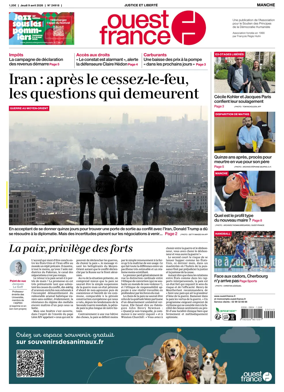 Cover of Ouest France (Manche)