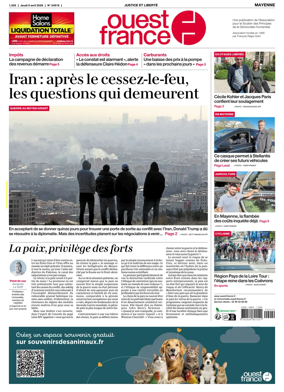 Cover of Ouest France (Mayenne)