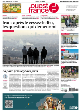 Cover of Ouest France (Nantes Nord-Loire - Ancenis)
