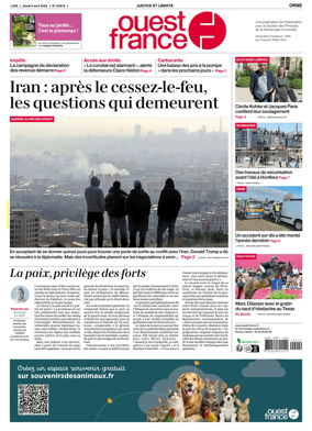 Cover of Ouest France (Orne)