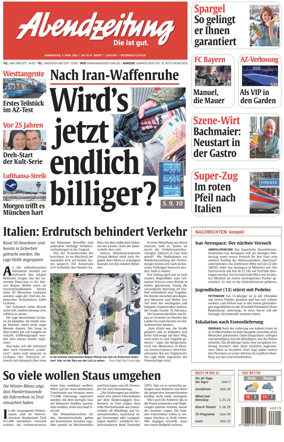 Cover of Abendzeitung Munchen