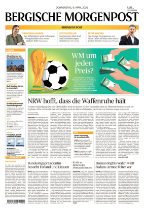 Cover of Bergische Morgenpost Wermelskirchen/Huckeswagen/Radevormwald