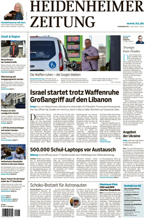 Cover of Heidenheimer Zeitung