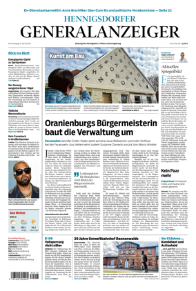 Cover of Hennigsdorfer Generalanzeiger