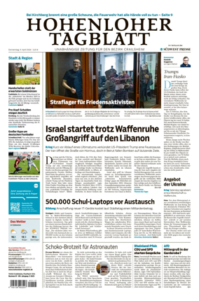 Cover of Hohenloher Tagblatt
