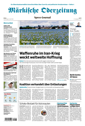 Cover of Markische Oderzeitung Erkner