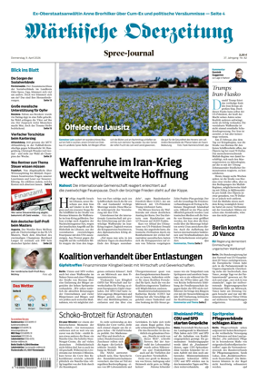 Cover of Markische Oderzeitung Spree-Journal