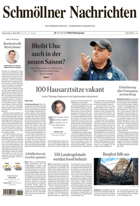 Cover of Ostthuringer Zeitung (Schmolln)