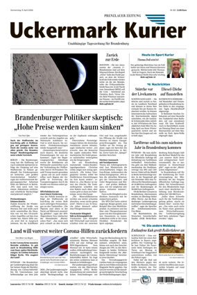 Cover of Prenzlauer Zeitung