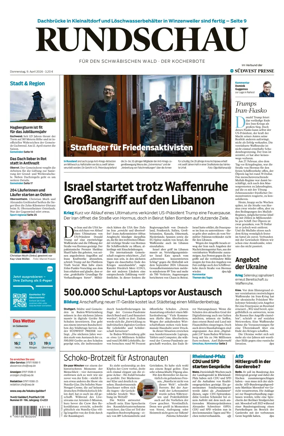 Cover of Rundschau fur den Schwabischen Wald – Der Kocherbote