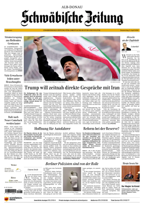 Cover of Schwabische Zeitung (Alb-Donau)